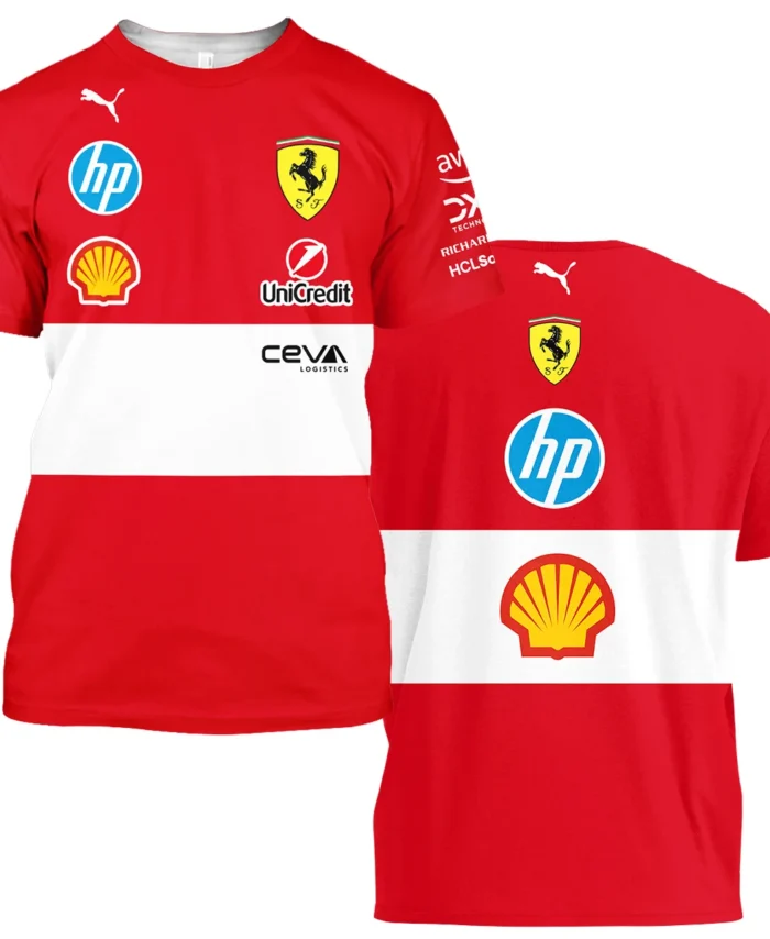 Scuderia Ferrari Racing F1 T-Shirt All Over Prints BLF1R19325A6TS
