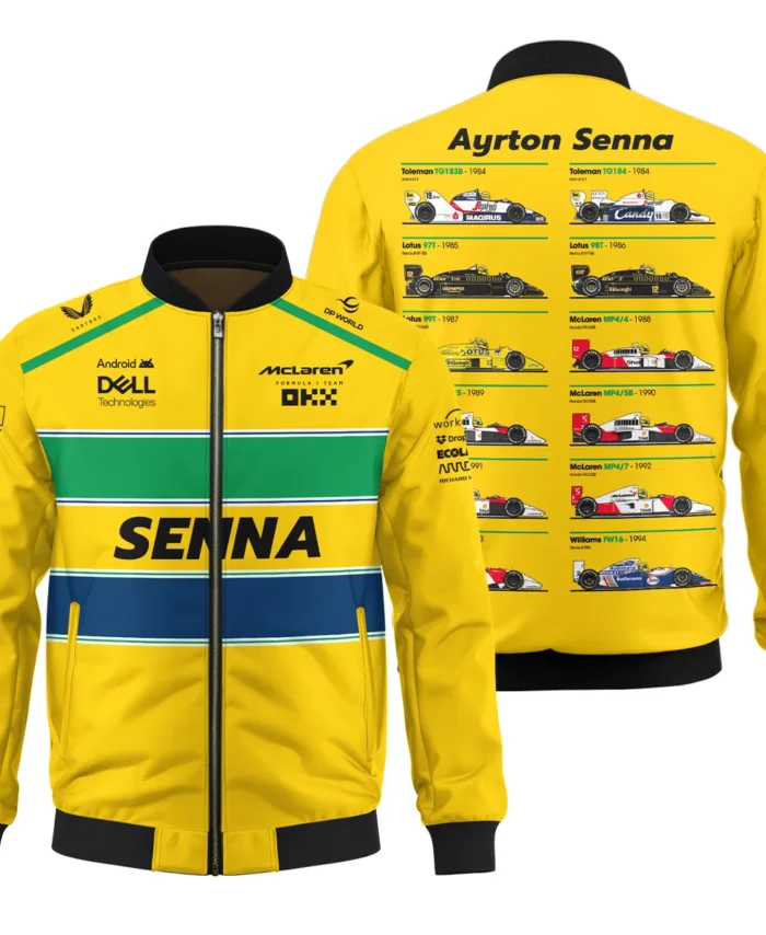 Senna x McLaren - Exclusive Bomber Featuring His Iconic Liveries BLF13625A5BB