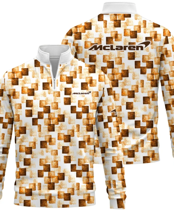 Square Pattern McLaren F1 - Quarter-Zip Sweatshirt BLMCL201025A2QZS
