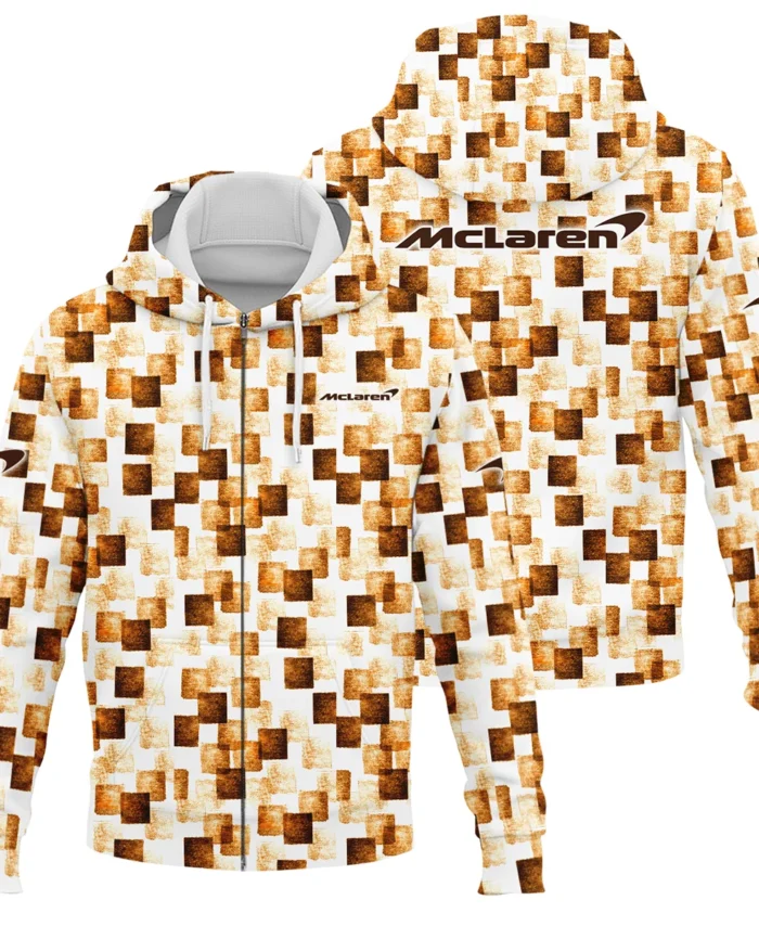 Square Pattern McLaren F1 - Zipper Hoodie BLMCL201025A2ZHD