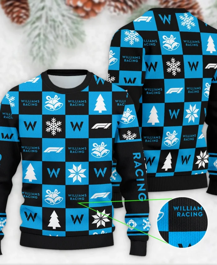 Square Pattern Williams Formula 1 - Ugly Sweater BLVAF1220925A33WIL