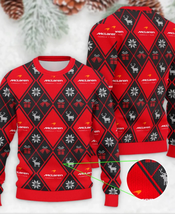 Square Xmas Pattern McLaren Formula 1 - Ugly Sweater BLVAF1220925A31MCL