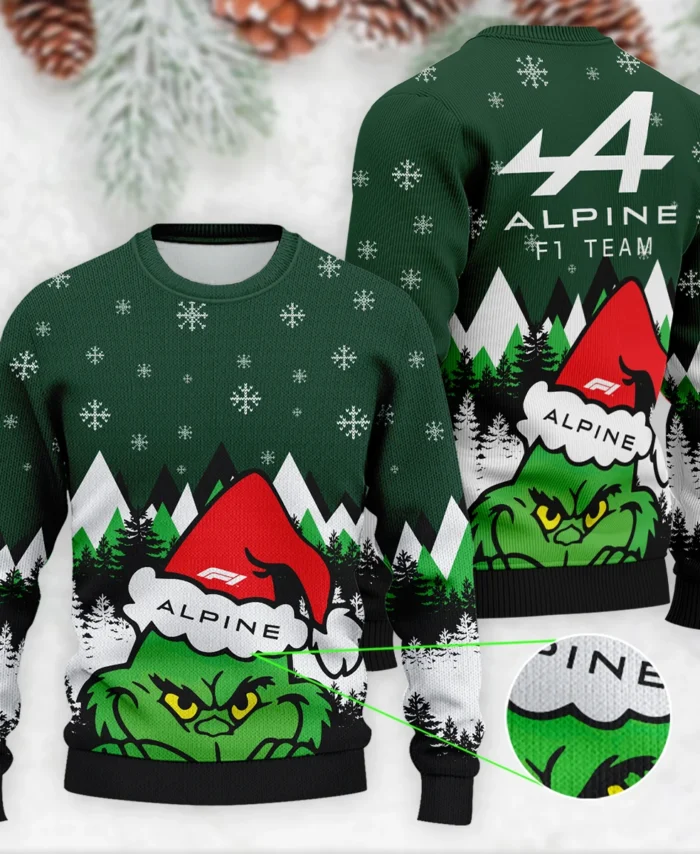 The Grinch Alpine Formula 1 - Ugly Sweater BLVAF1220925A17ALP