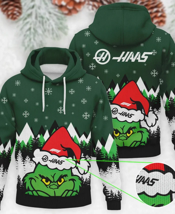 The Grinch Haas Formula 1 - Knitted Hoodie BLVAF12209250A17HAAS