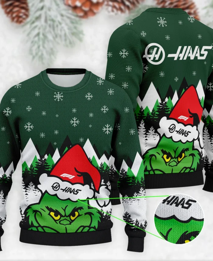 The Grinch Haas Formula 1 - Ugly Sweater BLVAF1220925A17HAAS