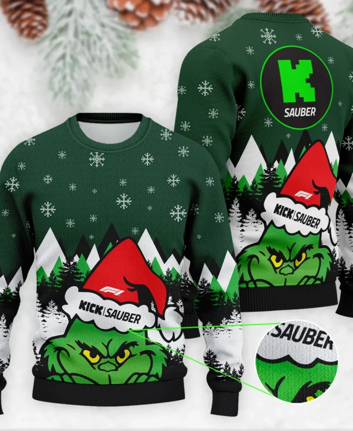 The Grinch Kick Sauber Formula 1 - Ugly Sweater BLVAF1220925A17KS