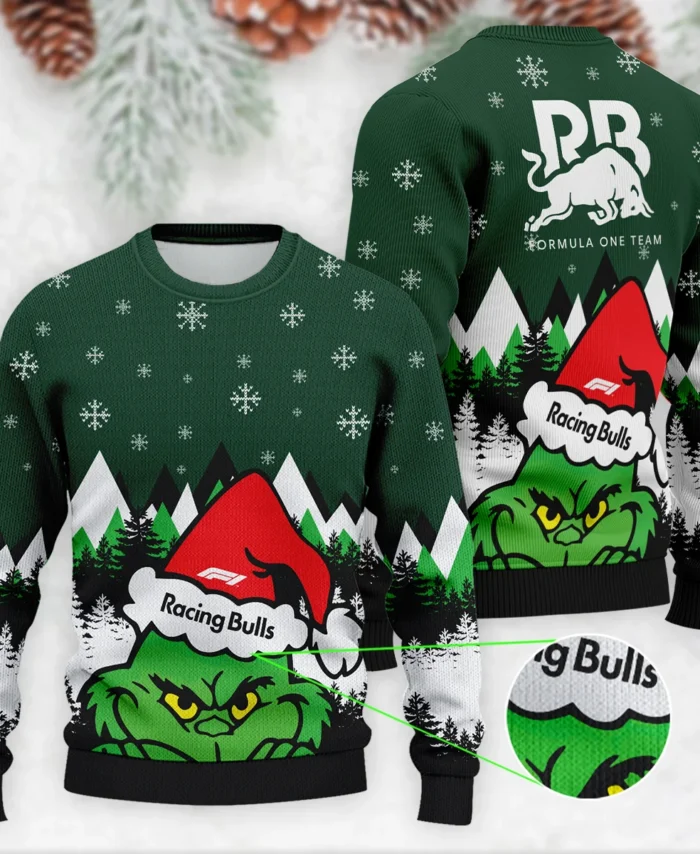 The Grinch Racing Bulls Formula 1 - Ugly Sweater BLVAF1220925A17RAC