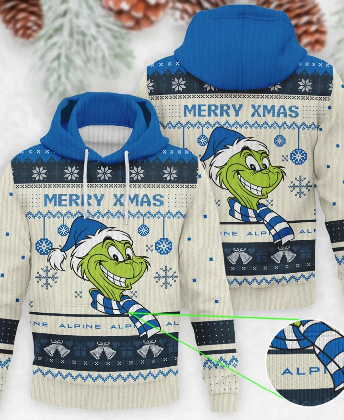 The Grinch x Alpine Formula 1 - Knitted Hoodie BLVAF12209250A13ALP