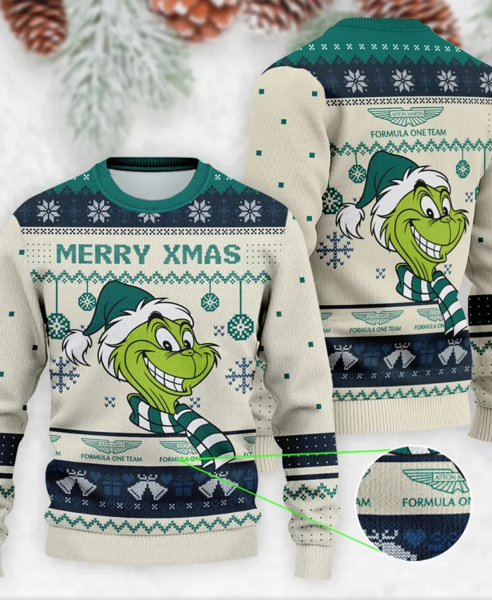 The Grinch x Aston Martin Formula 1 - Ugly Sweater BLVAF1220925A13AM