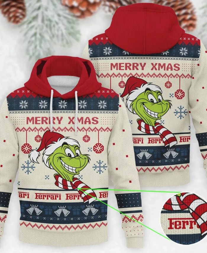 The Grinch x Ferrari Formula 1 - Knitted Hoodie BLVAF12209250A13FRR