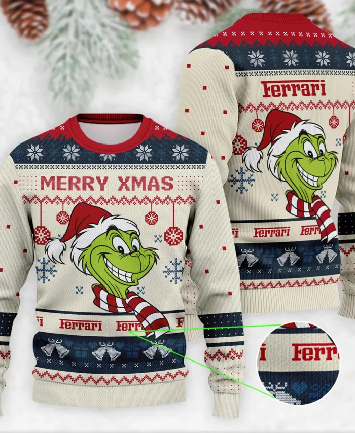 The Grinch x Ferrari Formula 1 - Ugly Sweater BLVAF1220925A13FRR