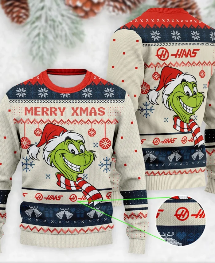 The Grinch x Haas Formula 1 - Ugly Sweater BLVAF1220925A13HAAS