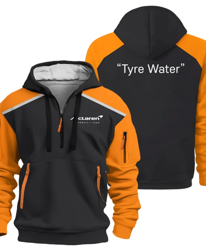 Tyre Water McLaren Formula One Exclusive Hoodie Half Zipper BLF115525A1HDF