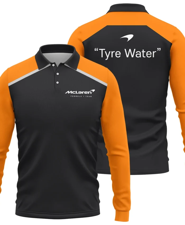 Tyre Water McLaren Formula One Exclusive Long Polo Shirt BLF115525A1LPL