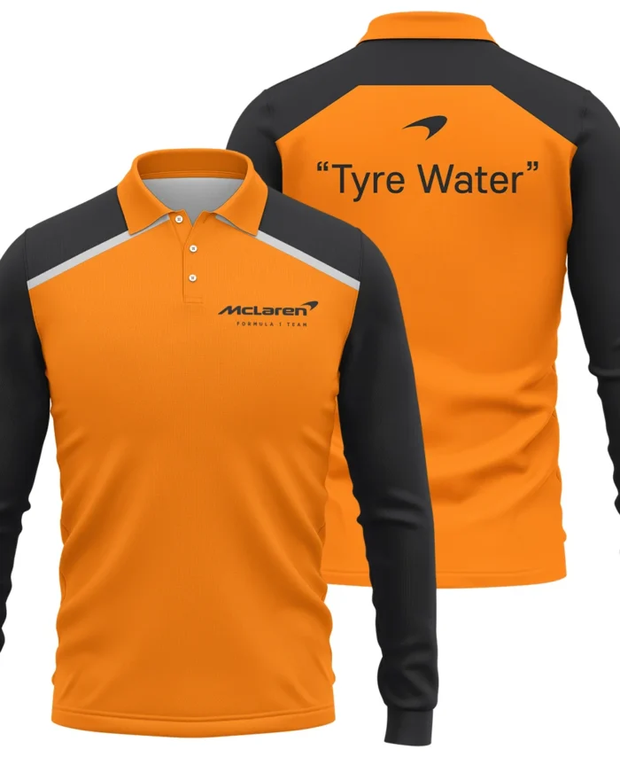 Tyre Water McLaren Formula One Exclusive Long Polo Shirt BLF115525A2LPL