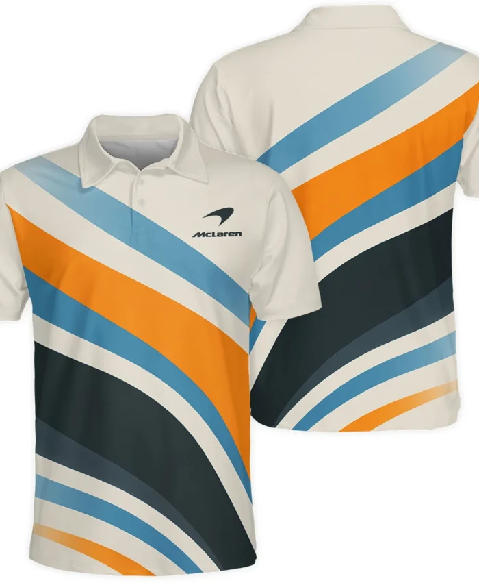 Waves Pattern McLaren F1 Exclusive Polo Shirt BLMCL1625A2PL
