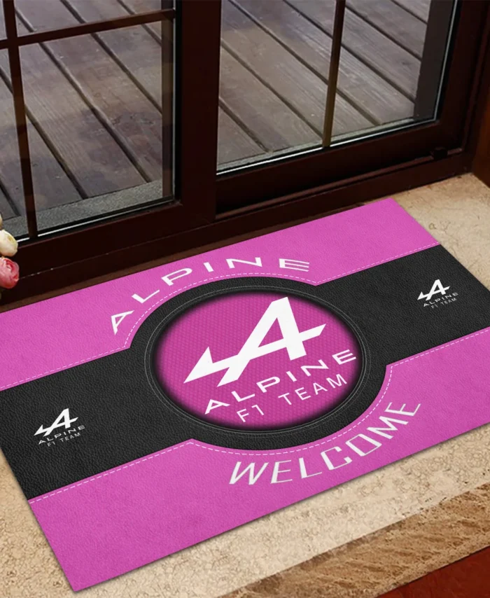 Welcome Alpine F1 Rubber Base Doormat - All Over Print BLF1139A1ALP