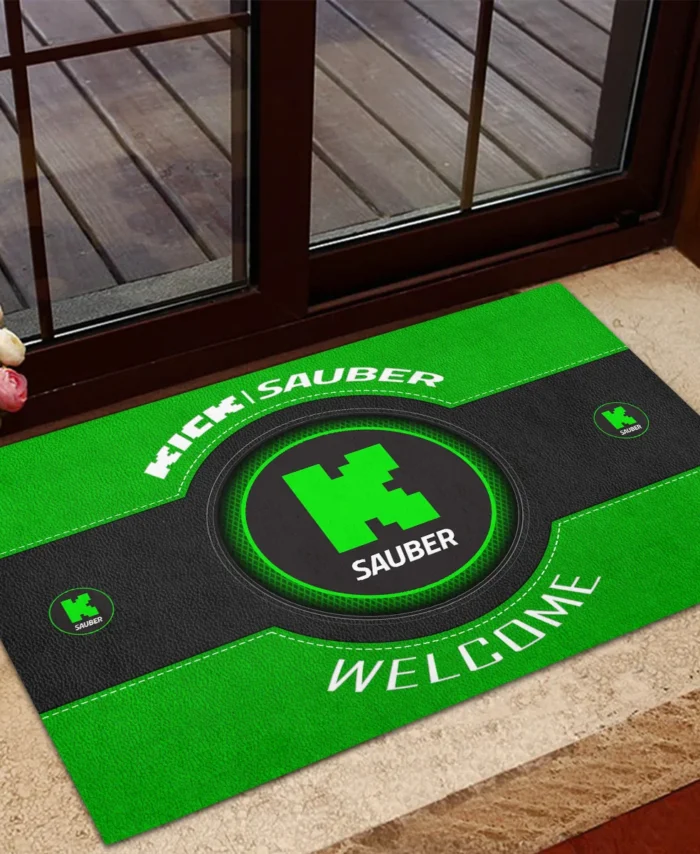 Welcome Kick Sauber F1 Rubber Base Doormat - All Over Print BLF1139A1KS