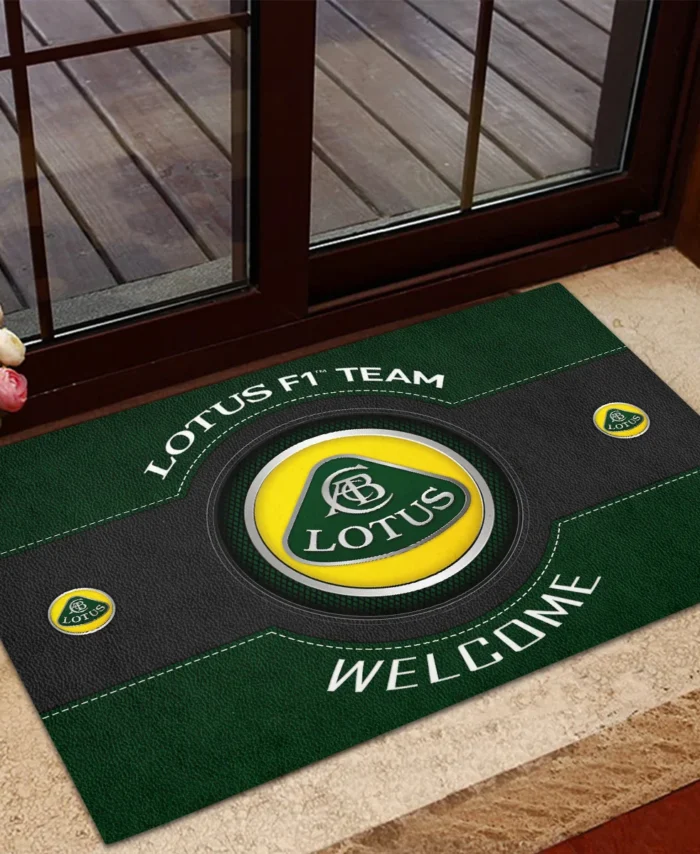 Welcome Lotus F1 Rubber Base Doormat - All Over Print BLF1139A1LT