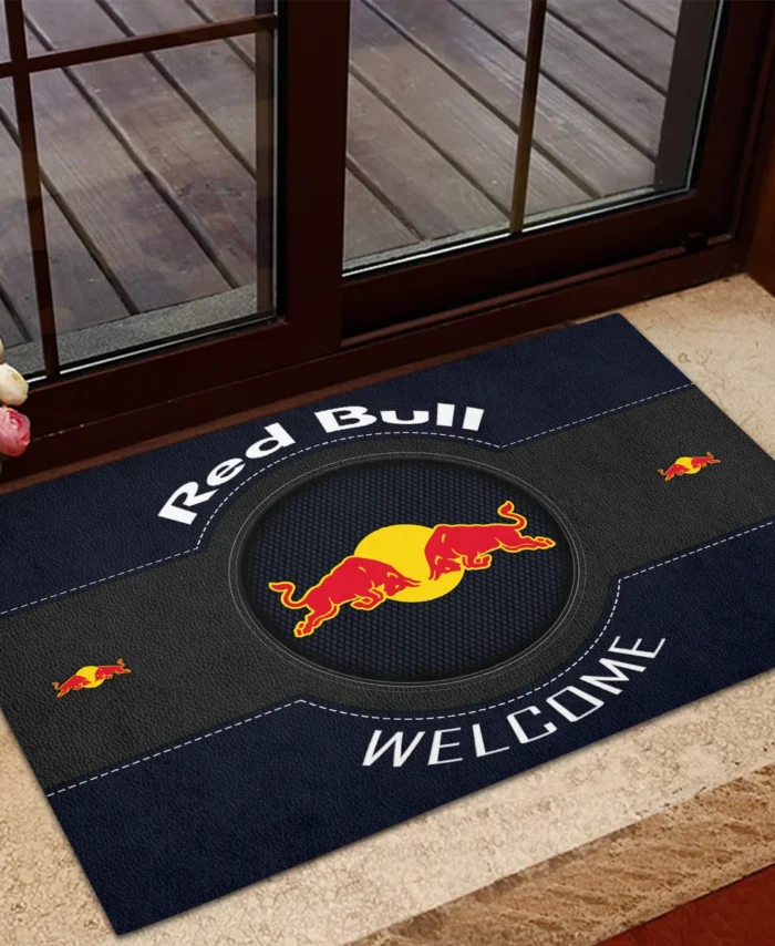 Welcome Red Bull Racing F1 Rubber Base Doormat - All Over Print BLF1139A1RBR