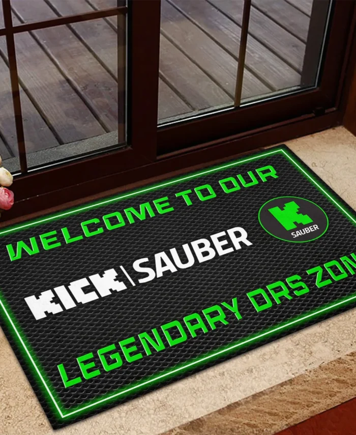 Welcome To Legendary DRS Zone Kick Sauber F1 Rubber Base Doormat - All Over Print BLF1139A6KS