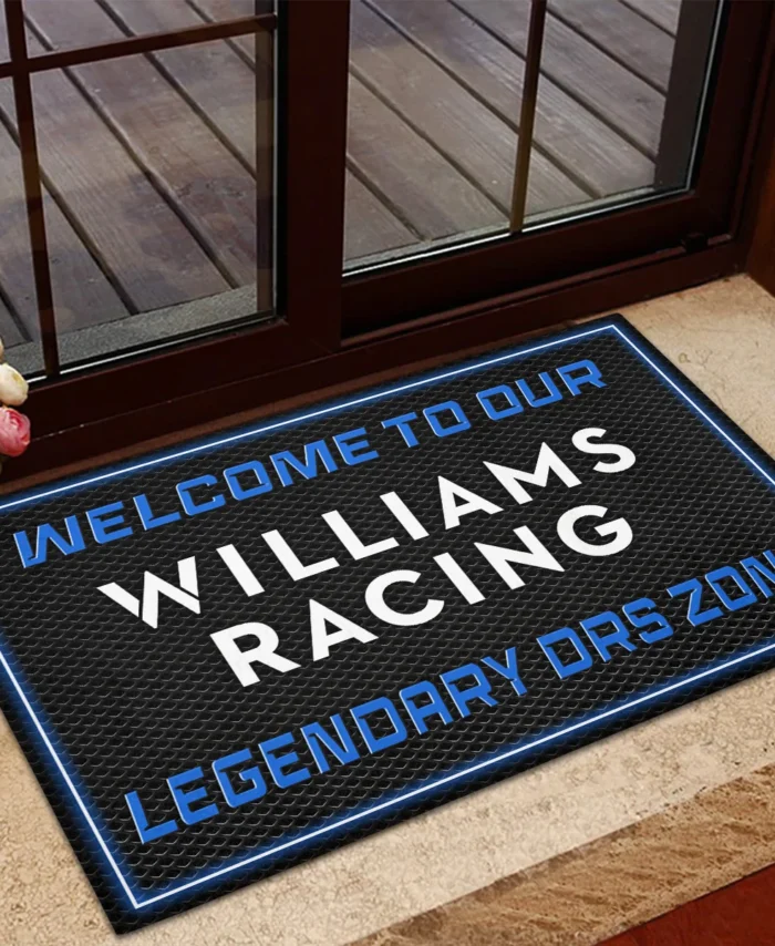 Welcome To Legendary DRS Zone Williams F1 Rubber Base Doormat - All Over Print BLF1139A6WIL