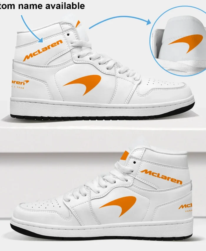 White Custom Shoes Exclusive Logo Air Jordan 1 High BLMCL17725A5