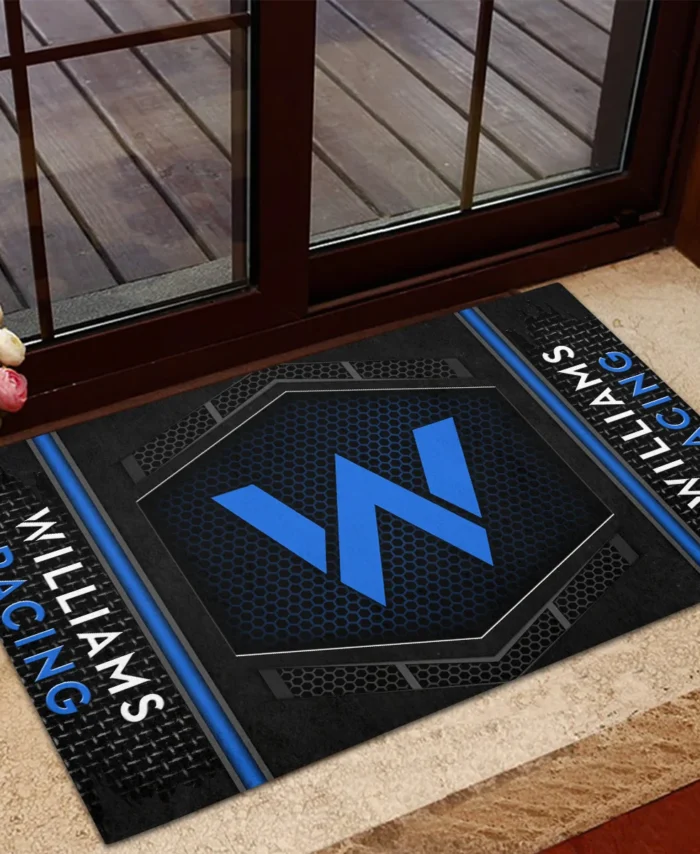 Williams F1 Rubber Base Doormat - All Over Print BLF1139A8WIL