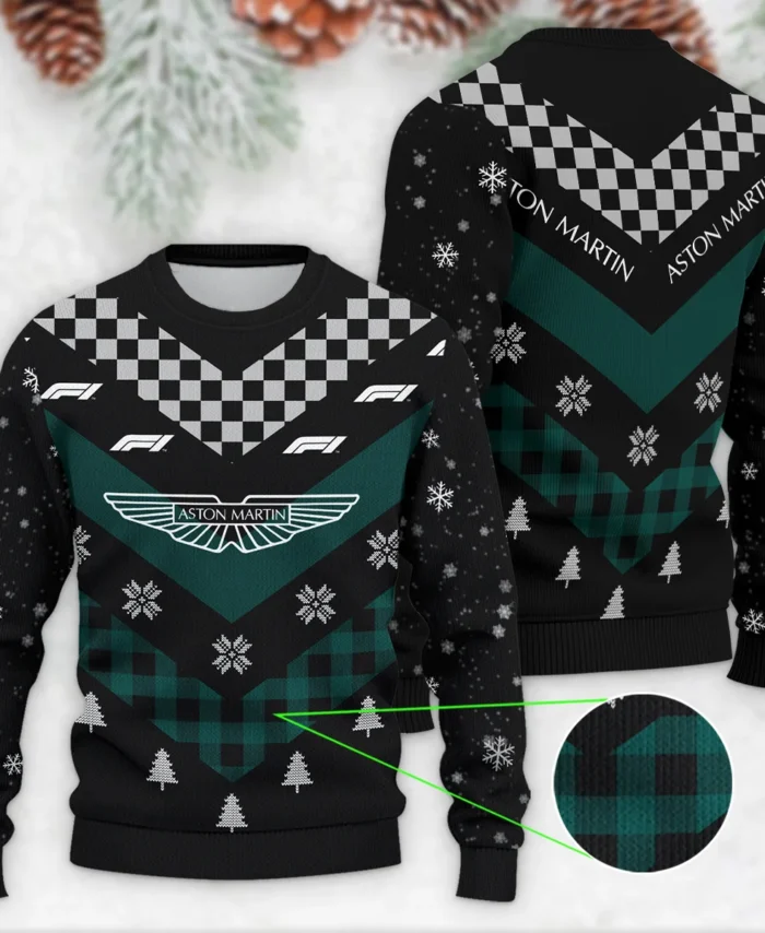 Winter Xmas Pattern Aston Martin Formula 1 - Ugly Sweater BLVAF1220925A32AM