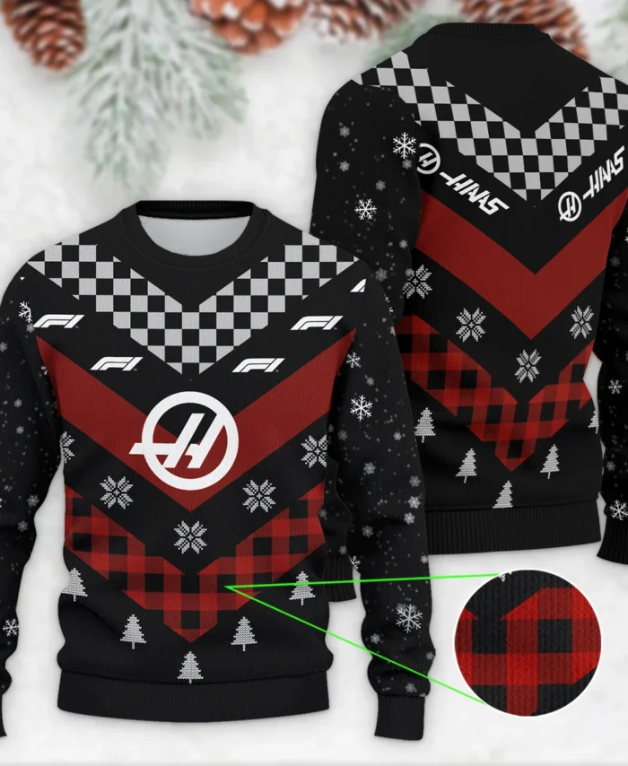 Winter Xmas Pattern Haas Formula 1 - Ugly Sweater BLVAF1220925A32HAAS