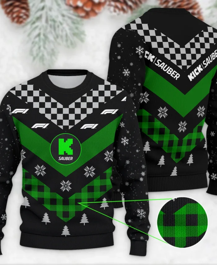 Winter Xmas Pattern Kick Sauber Formula 1 - Ugly Sweater BLVAF1220925A32KS
