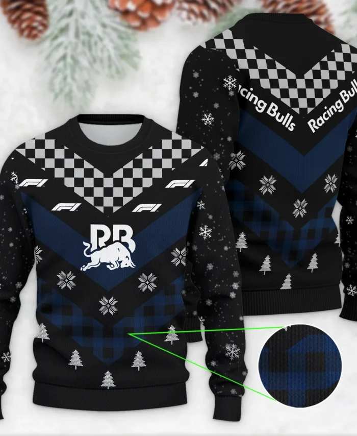 Winter Xmas Pattern Racing Bulls Formula 1 - Ugly Sweater BLVAF1220925A32RAC
