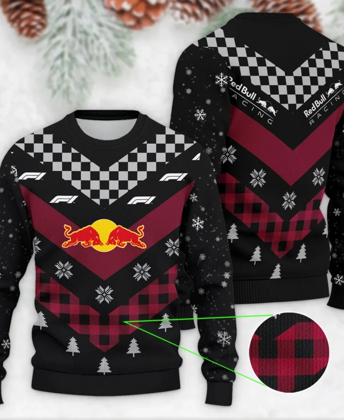 Winter Xmas Pattern Red Bull Racing Formula 1 - Ugly Sweater BLVAF1220925A32RBR