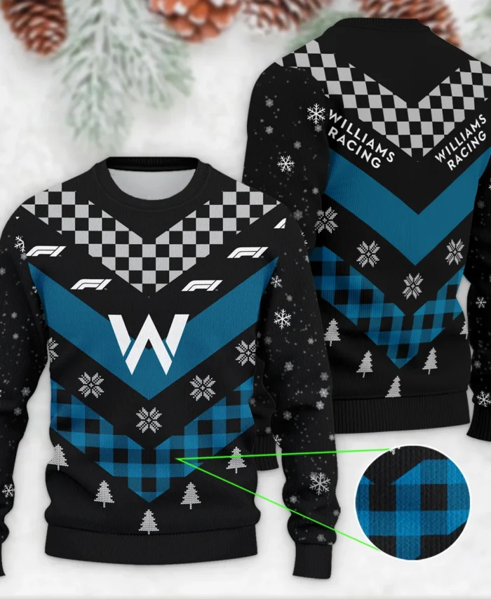 Winter Xmas Pattern Williams Formula 1 - Ugly Sweater BLVAF1220925A32WIL
