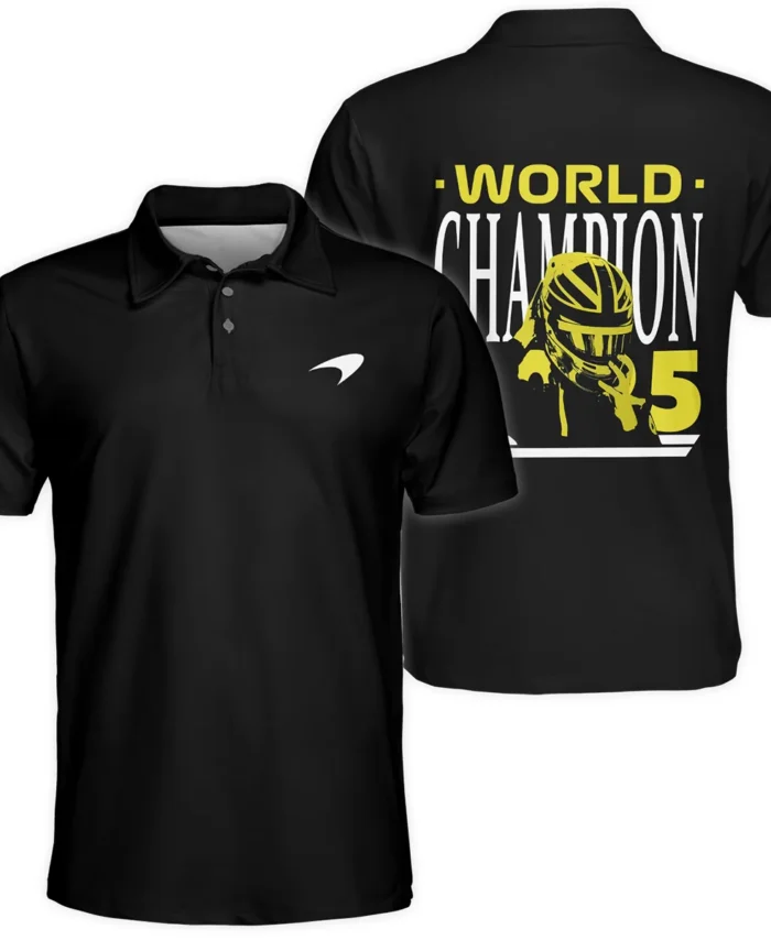 World Champion 2025 Lando Norris McLaren F1 Team Polo Shirt BLVALN051225A5PL