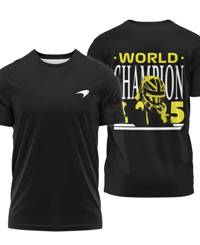 World Champion 2025 Lando Norris McLaren F1 Team T-Shirt BLVALN051225A5TS