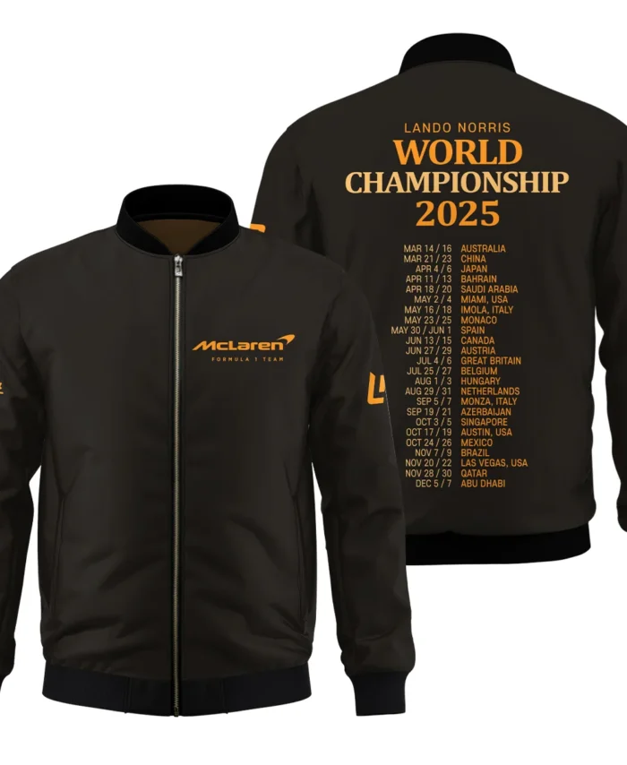 World Championship 2025 Lando Norris McLaren F1 Team Bomber BLNRWDCA7BB