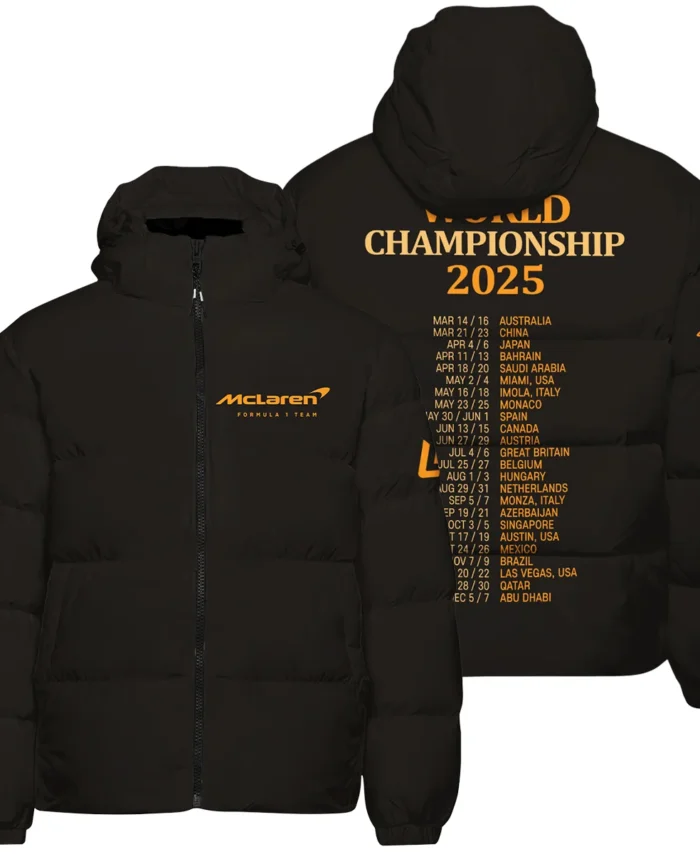 World Championship 2025 Lando Norris McLaren F1 Team Down & Puffer Jackets BLNRWDCA7HCJ