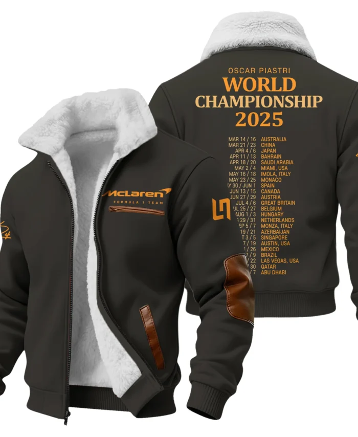 World Championship 2025 Lando Norris McLaren F1 Team Fleece Jacket BLNRWDCA7FJ