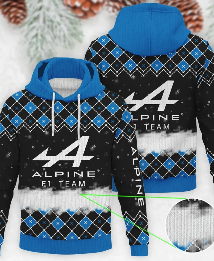 X-Mas Alpine Formula 1 - Knitted Hoodie BLVAF12209250A3ALP