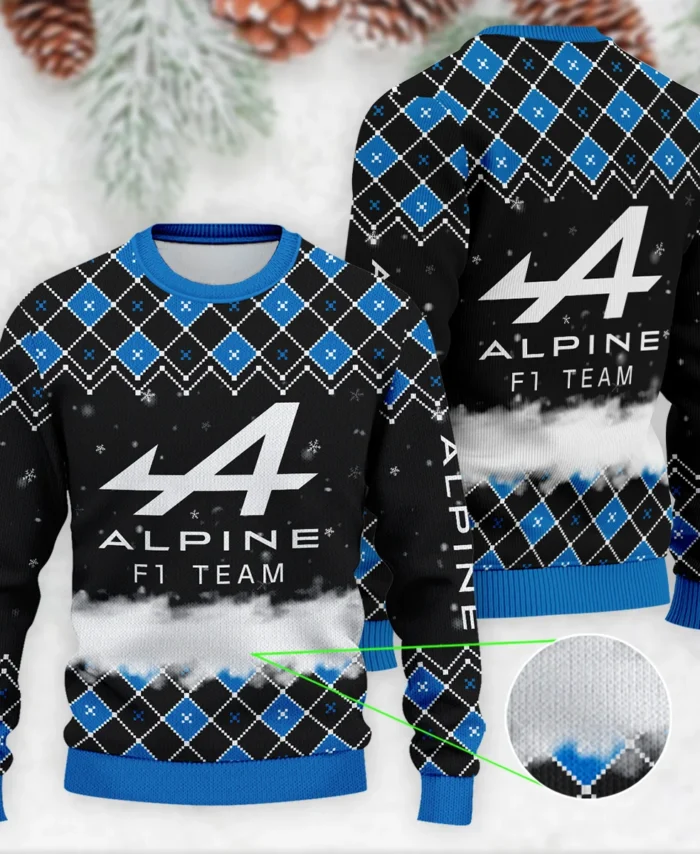 X-Mas Alpine Formula 1 - Ugly Sweater BLVAF1220925A3ALP
