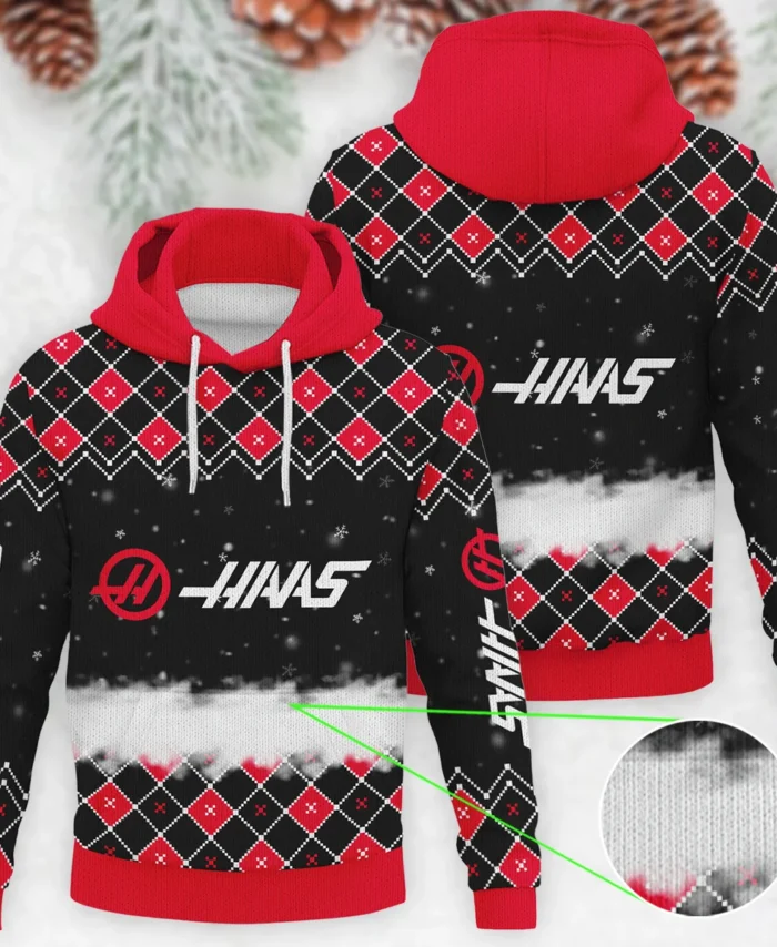 X-Mas Haas Formula 1 - Knitted Hoodie BLVAF12209250A3HAAS
