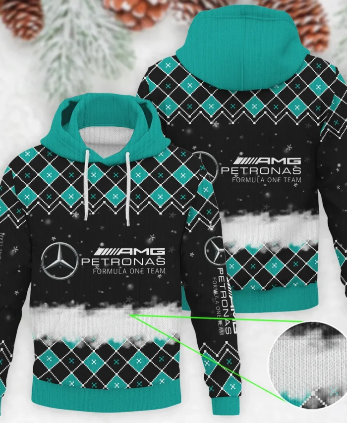 X-Mas Mercedes Formula 1 - Knitted Hoodie BLVAF12209250A3MER