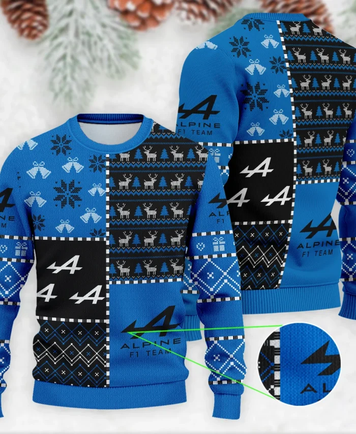 X-Mas Pattern Alpine Formula 1 - Ugly Sweater BLVAF1220925A2ALP