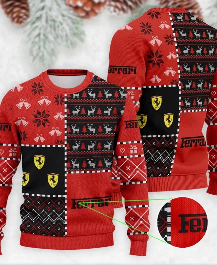 X-Mas Pattern Ferrari Formula 1 - Ugly Sweater BLVAF1220925A2FRR