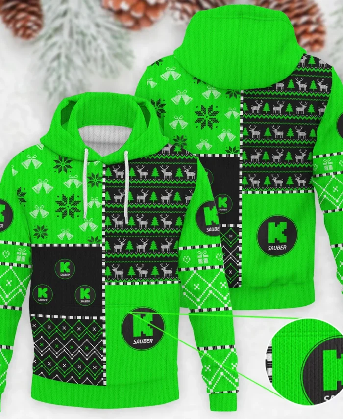 X-Mas Pattern Kick Sauber Formula 1 - Knitted Hoodie BLVAF12209250A2KS