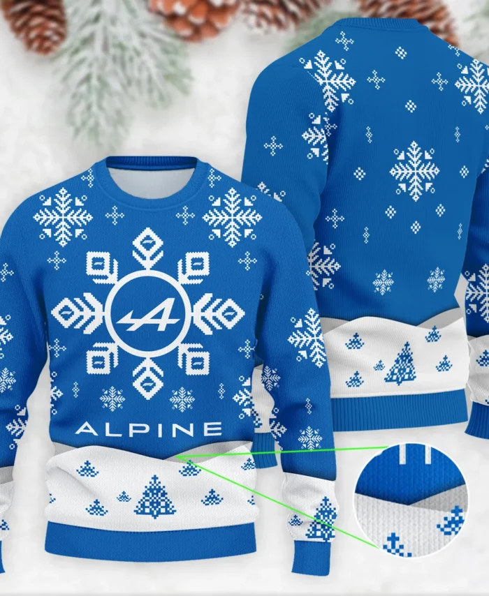 Xmas Pattern Alpine Formula 1 - Ugly Sweater BLVAF1220925A26ALP