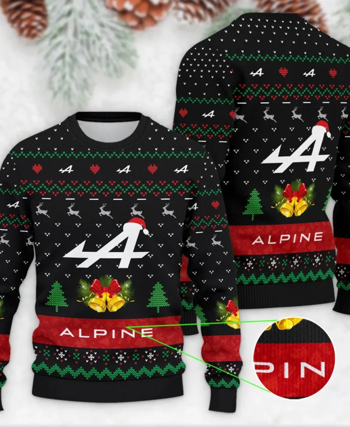 Xmas Pattern Alpine Formula 1 - Ugly Sweater BLVAF1220925A29ALP