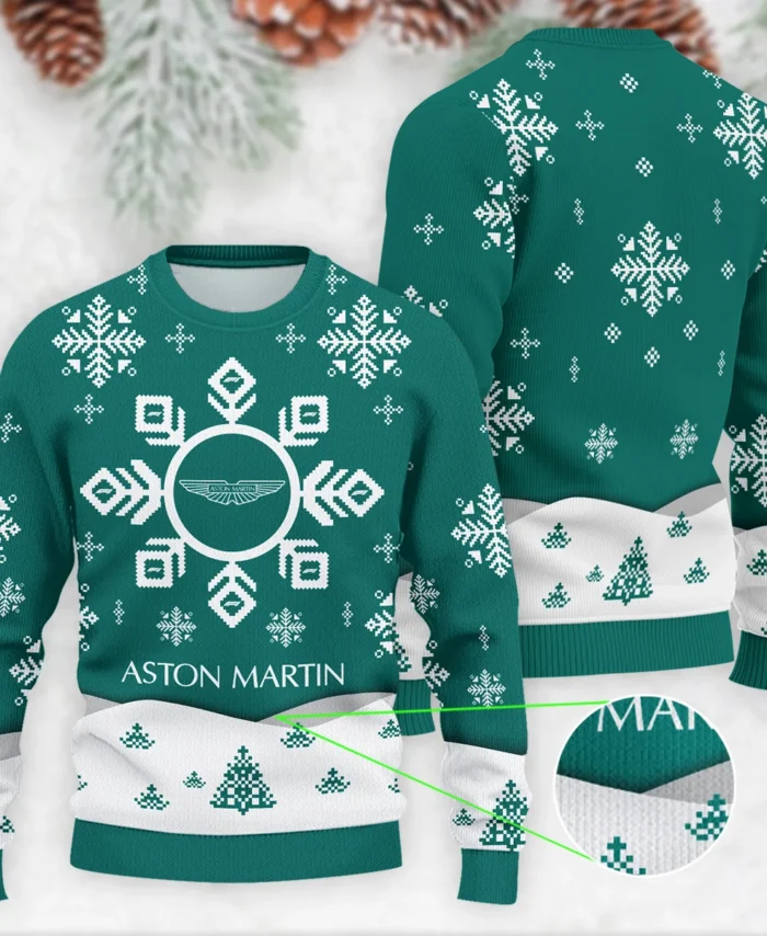 Xmas Pattern Aston Martin Formula 1 - Ugly Sweater BLVAF1220925A26AM