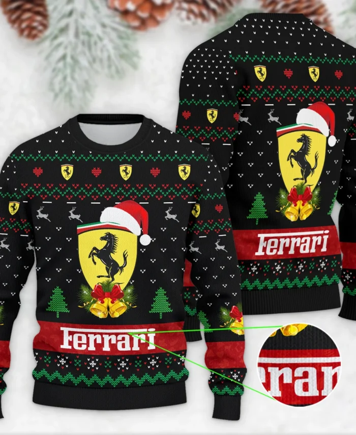 Xmas Pattern Ferrari Formula 1 - Ugly Sweater BLVAF1220925A29FRR